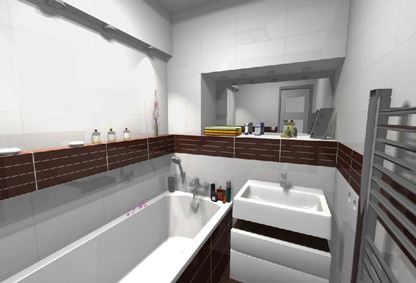 3D Vizualizácia Kúpeľne